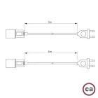 Creative Cables textil lámpakábel Snake Twisted – Dugaszolható lámpa színes, sodrott textil kábelrel PSITBPLI3TM08