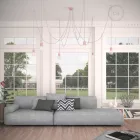 Creative Cables lámpakábel Többfunkciós függőlámpa 6 lámpával gyártott, szövetkábeles és színes kerámia bevonattal SPC036RM07-L