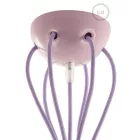 Creative Cables lámpakábel Többfunkciós függőlámpa 6 lámpával gyártott, szövetkábeles és színes kerámia bevonattal SPC036RM07-L