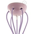 Creative Cables lámpakábel Többfunkciós függőlámpa 6 lámpával gyártott, szövetkábeles és színes kerámia bevonattal SPC036RM07