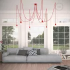 Creative Cables lámpakábel Többfunkciós függőlámpa 6 lámpával gyártott, szövetkábeles és színes kerámia bevonattal SPC076RM09-L