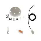 Creative Cables lámpakábel Többfunkciós függőlámpa 6 lámpával gyártott, szövetkábeles és színes kerámia bevonattal SPC126RM10-L