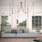 Creative Cables lámpakábel Többfunkciós függőlámpa 6 lámpával gyártott, szövetkábeles és színes kerámia bevonattal SPC136RM04-L