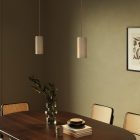 Creative Cables függeszték Függesztett lámpa 2 cseppel és fa lámpaernyőkkel Tub-E27 spotlámpához SPL201SPOTE27RN06DCGL-L