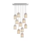 Creative Cables függeszték 11 lámpás függesztett lámpa 675 mm-es téglalap alakú XXL Rose-One-nal, SPM11REVBO103KPAM24VBSVBORM01-L