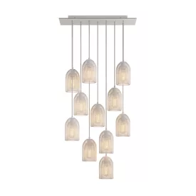   Creative Cables függeszték 11 lámpás függesztett lámpa 675 mm-es téglalap alakú XXL Rose-One-nal, SPM11REVBO103KPAM24VBSVBORM01