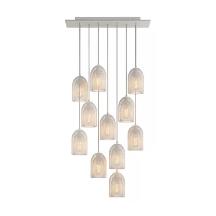 Creative Cables függeszték 11 lámpás függesztett lámpa 675 mm-es téglalap alakú XXL Rose-One-nal, SPM11REVBO103KPAM24VBSVBORM01