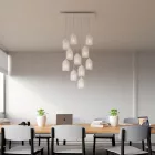 Creative Cables függeszték 11 lámpás függesztett lámpa 675 mm-es téglalap alakú XXL Rose-One-nal, SPM11REVBO103KPAM24VBSVBORM01