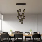 Creative Cables függeszték 11 lámpás függesztett lámpa 675 mm-es téglalap alakú XXL Rose-One-nal, SPM11REVN103KPAM24VNSVNRM04