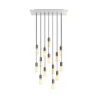 Creative Cables függeszték 14 lámpás függesztett lámpa 675 mm-es téglalap alakú XXL Rose-One-nal, SPM14REVBO102TISSERM1RM03-L