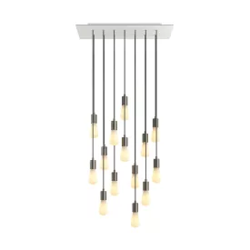   Creative Cables függeszték 14 lámpás függesztett lámpa 675 mm-es téglalap alakú XXL Rose-One-nal, SPM14REVBO102TISSERM1RM03