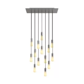   Creative Cables függeszték 14 lámpás függesztett lámpa 675 mm-es téglalap alakú XXL Rose-One-nal, SPM14REVBO109CRSERM1RM03-L