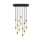 Creative Cables függeszték 14 lámpás függesztett lámpa 675 mm-es téglalap alakú XXL Rose-One-nal, SPM14REVN103OTSSERM1RM04