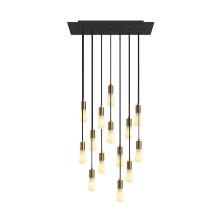 Creative Cables függeszték 14 lámpás függesztett lámpa 675 mm-es téglalap alakú XXL Rose-One-nal, SPM14REVN103OTSSERM1RM04