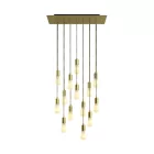 Creative Cables függeszték 14 lámpás függesztett lámpa 675 mm-es téglalap alakú XXL Rose-One-nal, SPM14REVN107GOSERM1ERM65-L