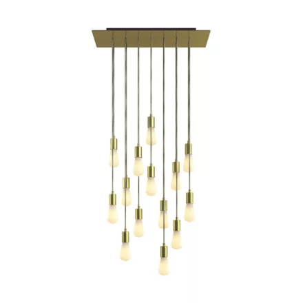 Creative Cables függeszték 14 lámpás függesztett lámpa 675 mm-es téglalap alakú XXL Rose-One-nal, SPM14REVN107GOSERM1ERM65-L