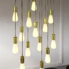 Creative Cables függeszték 14 lámpás függesztett lámpa 675 mm-es téglalap alakú XXL Rose-One-nal, SPM14REVN107GOSERM1ERM65