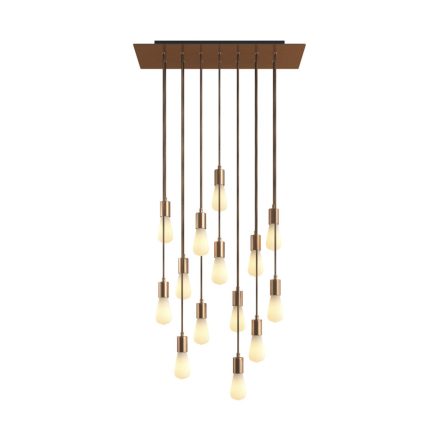 Creative Cables függeszték 14 lámpás függesztett lámpa 675 mm-es téglalap alakú XXL Rose-One-nal, SPM14REVN108RASERM1ERM66-L