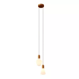   Creative Cables függeszték 2-lámpás többfunkciós függesztett lámpa szövetkábelekkel és fém felületekkel