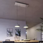 Creative Cables függeszték 2-lámpás függesztett lámpa 675 mm-es téglalap alakú XXL Rose-One-nal, szövetkábellel SPM2REVBO109EKCEBIRM03