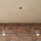 Creative Cables függeszték Spider – 2 lámpás többfunkciós függesztett lámpa gyártott lámpa szövetkábelekkel