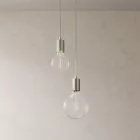 Creative Cables függeszték 2-lámpás többfunkciós függesztett lámpa szövetkábelekkel és fém felületekkel SPM2TISRM26-L