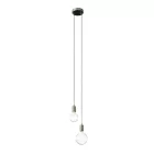 Creative Cables függeszték 2-lámpás többfunkciós függesztett lámpa szövetkábelekkel és fém felületekkel SPM2TISRM26