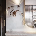 Creative Cables mennyezeti lámpa Fali és mennyezeti Mini SPOTLIGHT lámpa GU1d0 Flex 60