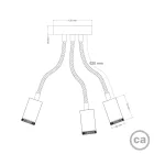 Creative Cables mennyezeti lámpa Fali és mennyezeti Mini SPOTLIGHT lámpa GU1d0 Flex 60