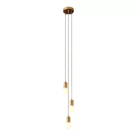   Creative Cables függeszték 3 lámpás többfunkciós függesztett lámpa szövetkábelekkel és fém felületekkel SPM3OTSRD53-L