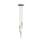 Creative Cables függeszték Olasz gyártmányú függesztett lámpa 3 függesztett lámpával, izzókkal, P-Light-tal és SPM3R20103E14GOERM65-L
