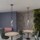 Creative Cables függeszték Olasz gyártmányú függesztett lámpa 3 függesztett lámpával, izzókkal, P-Light-tal és SPM3R20103E14RAERM66-L