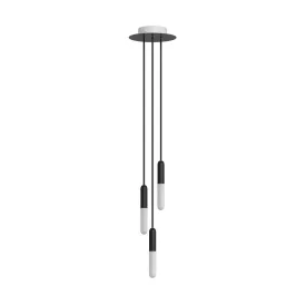   Creative Cables függeszték Olasz gyártmányú függesztett lámpa 3 függesztett lámpával, izzókkal, P-Light-tal és SPM3R20103E14VNRM04-L