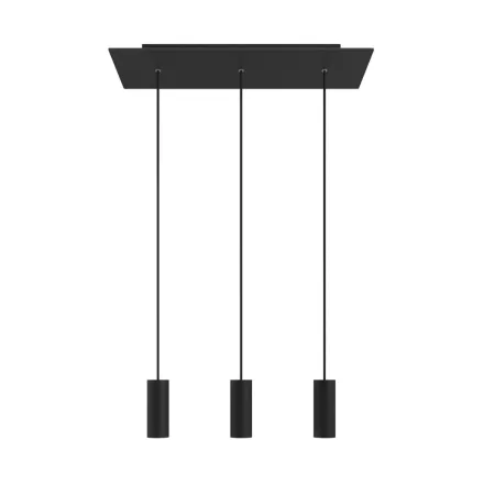 Creative Cables lámpatest 3 lámpás függőlámpa 675 mm-es téglalap alakú XXL Rose-One-nal, szövetkábellel SPM3REVN103KSPOTME14VNRM04-L