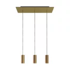 Creative Cables lámpatest 3 lámpás függőlámpa 675 mm-es téglalap alakú XXL Rose-One-nal, szövetkábellel SPM3REVN107KSPOTME14OTSERM65