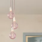 Creative Cables függeszték 3 lámpás többfunkciós függesztett lámpa szövetkábelekkel és fém felületekkel SPM3VBORX00