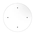 Creative Cables lámpatest 4 lámpás függőlámpa 400 mm-es kerek XXL Rose-One-nal, szövetkábellel és SPM4R40102ERC37PARCI