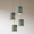 Creative Cables lámpatest 4 lámpás függőlámpa 400 mm-es kerek XXL Rose-One-nal, szövetkábellel és SPM4R40107RC43PARCI-L