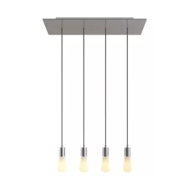   Creative Cables függeszték 4 lámpás függesztett lámpa 675 mm-es téglalap alakú XXL Rose-One-nal, SPM4REVBO109CRSERM1RM03-L