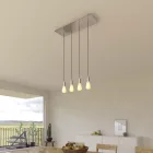 Creative Cables függeszték 4 lámpás függesztett lámpa 675 mm-es téglalap alakú XXL Rose-One-nal, SPM4REVBO109CRSERM1RM03-L