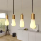 Creative Cables függeszték 4 lámpás függesztett lámpa 675 mm-es téglalap alakú XXL Rose-One-nal, SPM4REVN103OTSSERM1RM04-L