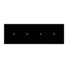 Creative Cables függeszték 4 lámpás függesztett lámpa 675 mm-es téglalap alakú XXL Rose-One-nal, SPM4REVN103OTSSERM1RM04-L