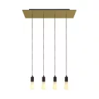 Creative Cables függeszték 4 lámpás függesztett lámpa 675 mm-es téglalap alakú XXL Rose-One-nal, SPM4REVN107VNSERM1ERM65-L