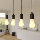 Creative Cables függeszték 4 lámpás függesztett lámpa 675 mm-es téglalap alakú XXL Rose-One-nal, SPM4REVN108VNSERM1ERM66-L