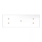 Creative Cables mennyezeti rózsa 5 lámpás függőlámpa 675 mm-es téglalap alakú XXL Rose-One-nal, szövetkábellel SPM5REVBO102VBOSERM1RM01-L