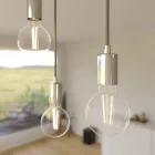 Creative Cables mennyezeti rózsa 5 lámpás függőlámpa 675 mm-es téglalap alakú XXL Rose-One-nal, szövetkábellel SPM5REVBO109CRSERM1RM03-L