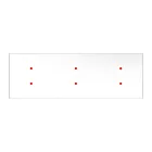 Creative Cables lámpatest 675 mm-es téglalap alakú XXL Rose-One 6 lámpás függőlámpa, szövetkábellel SPM6REVBO102KSPOTME14VBORM01-L