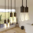 Creative Cables mennyezeti rózsa 675 mm-es téglalap alakú XXL Rose-One 6 lámpás függőlámpa, szövetkábellel SPM6REVN103VNSERM1RM04