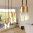 Creative Cables mennyezeti rózsa 675 mm-es téglalap alakú XXL Rose-One 6 lámpás függőlámpa, szövetkábellel SPM6REVN108RASERM1ERM66-L