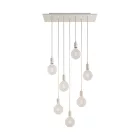 Creative Cables függeszték 7 lámpás függesztett lámpa 675 mm-es téglalap alakú XXL Rose-One-nal, SPM7REVBO102VBOSERM1RM01-L